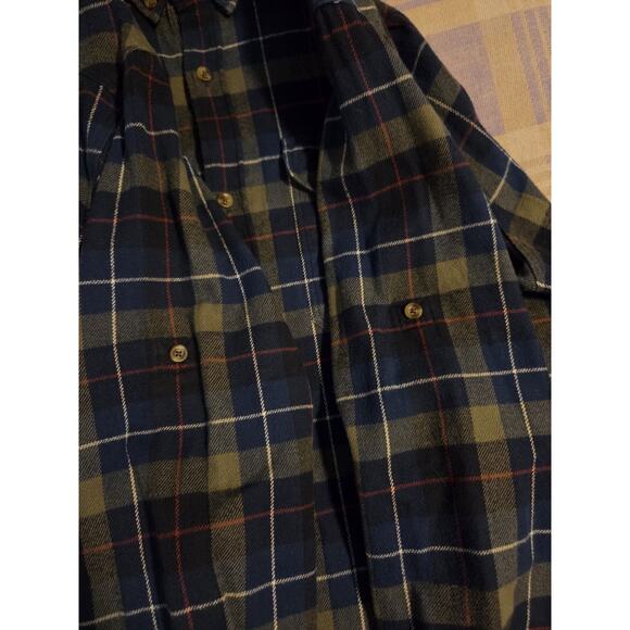 Fjallraven Singi Heavy Flannel Button Down Work Shirt Brown Plaid Mens Size XXL - Picture 6 of 11